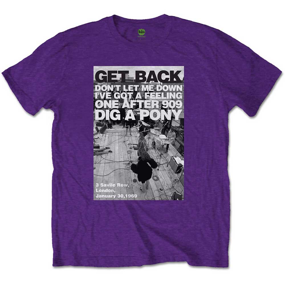 The Beatles Unisex T-Shirt: Rooftop Shot