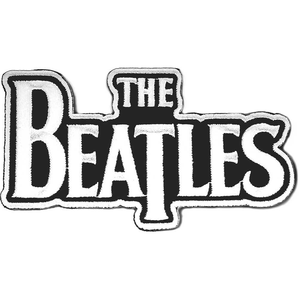 Band Monkey Beatles Patch White Drop Logo Die-Cut