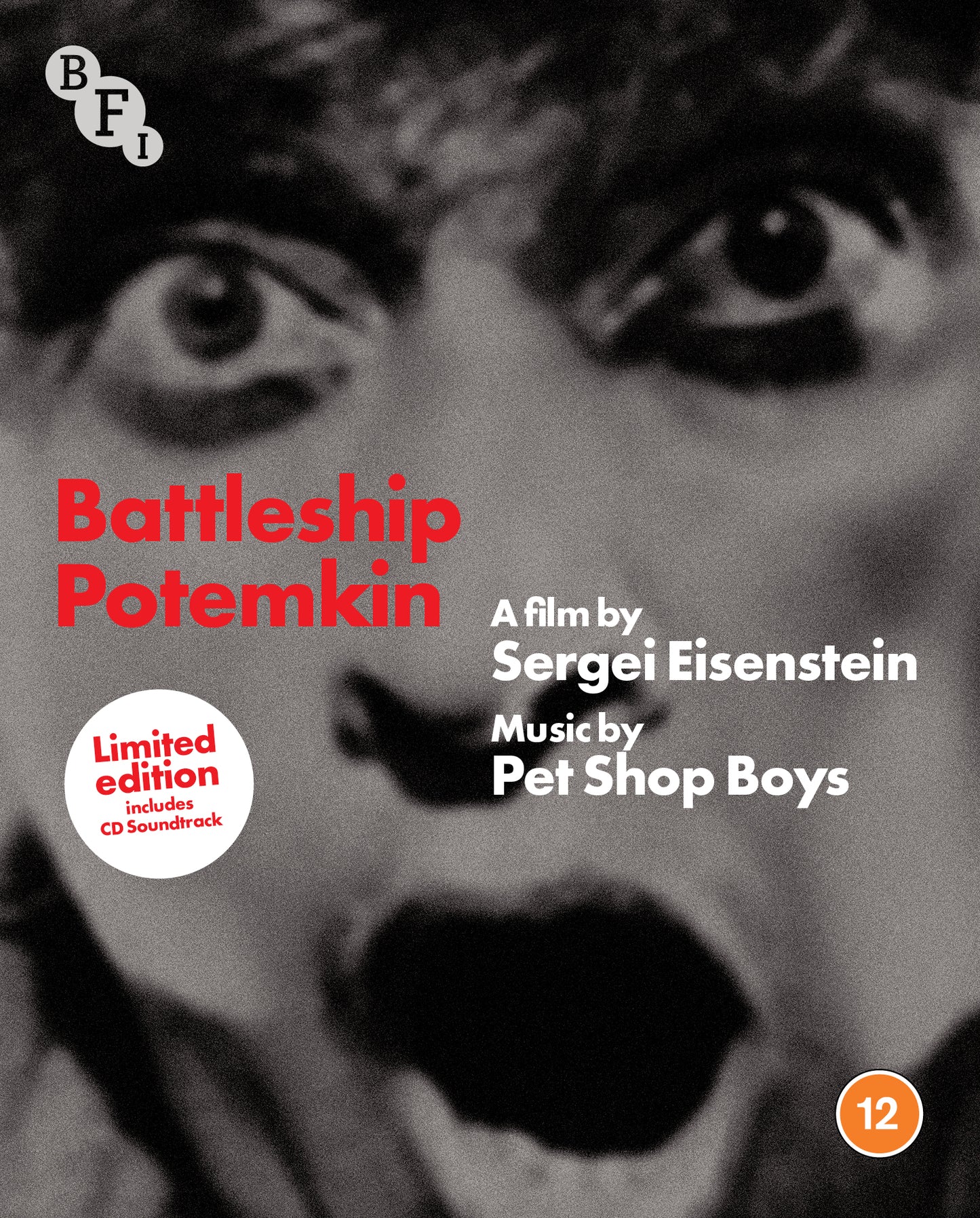Blu-ray cover featuring a close-up of a screaming face with red and white text.