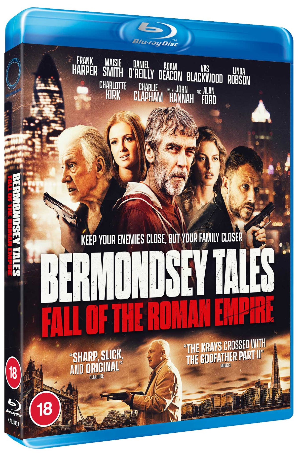 Bermondsey Tales" Blu-ray cover featuring cast photos and a London cityscape.