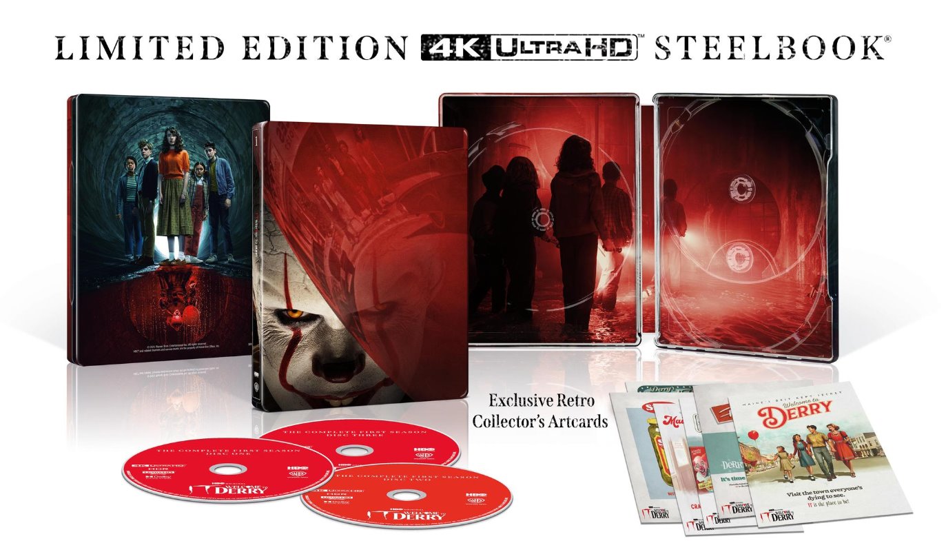IT: Welcome to Derry limited edition 4K UHD Steelbook Blu-ray packaging.