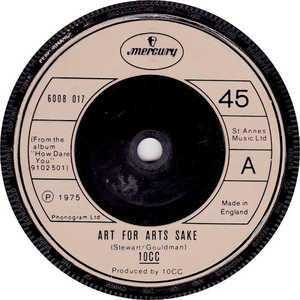 10cc For Arts Sake