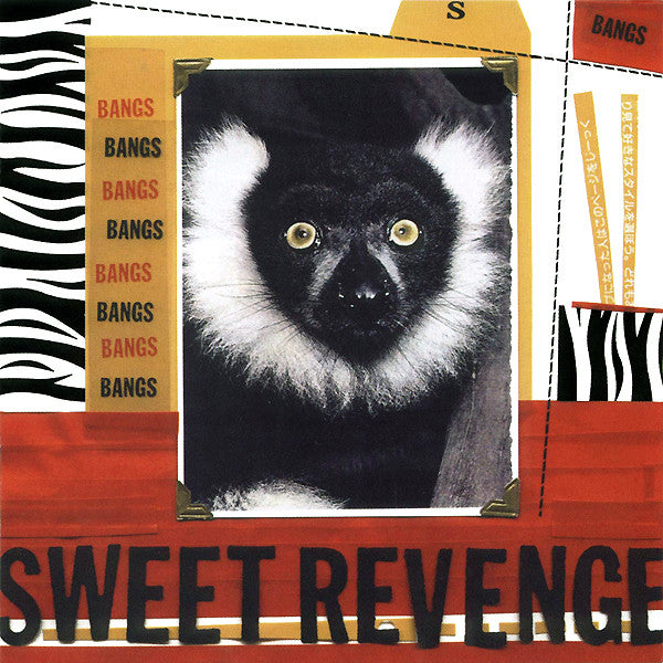 CD cover: lemur portrait with bold text and abstract graphic elements.