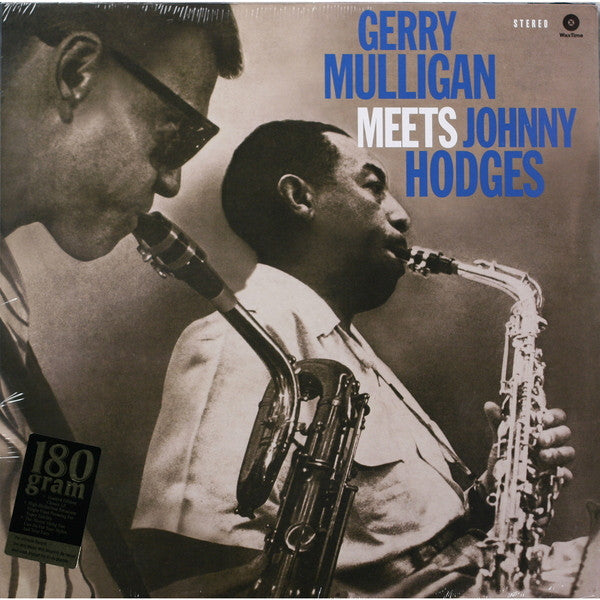 Album cover featuring portraits of Gerry Mulligan and Johnny Hodges with saxophones.