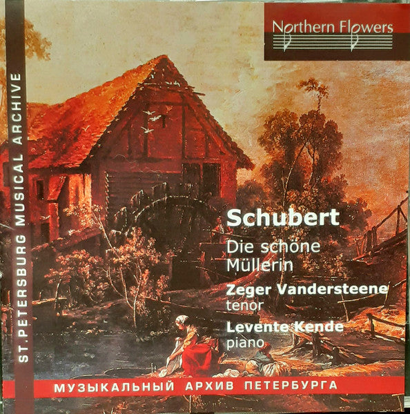 CD cover: rustic mill building with text "Schubert" and artist names.