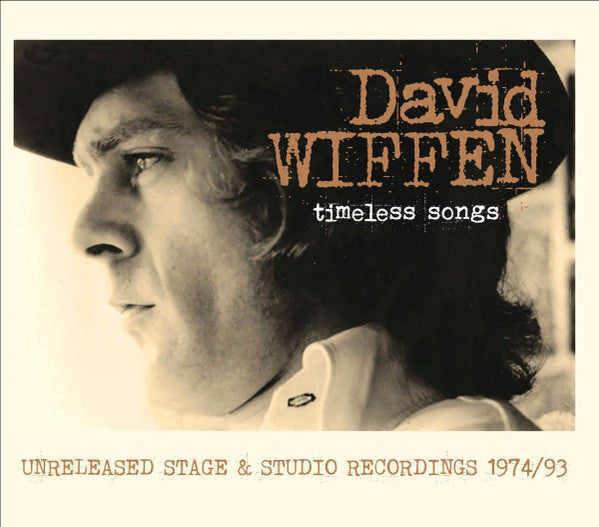 CD cover featuring a sepia-toned portrait of David Wiffen, singer-songwriter.