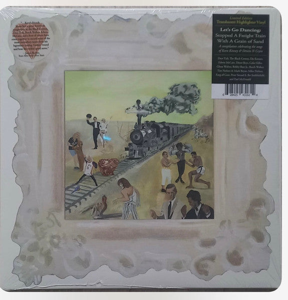 Vinyl record cover depicting a vintage train scene with figures.