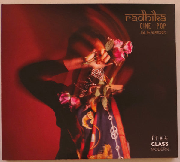 CD cover for Radhika’s “Cine-Pop” featuring a person with roses.