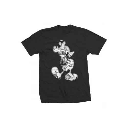 T-Shirt # M Unisex Black # Mickey Mouse Vintage Infill