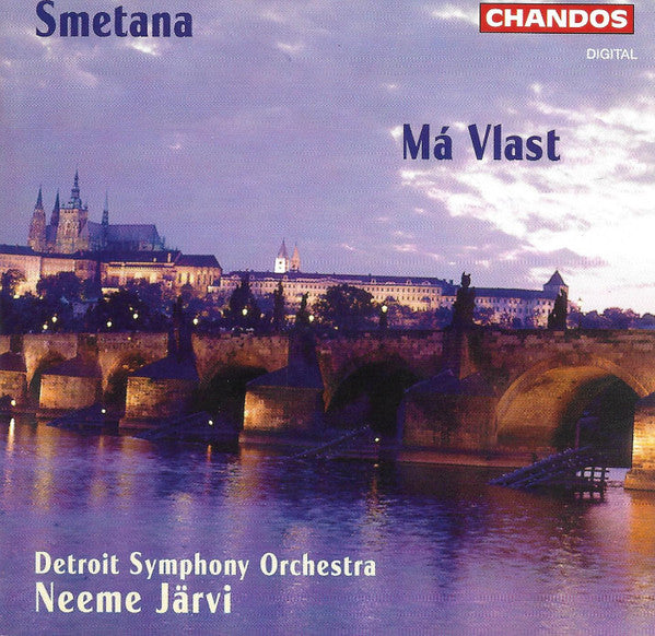 CD cover for Smetana’s “Má Vlast” featuring a Prague cityscape.