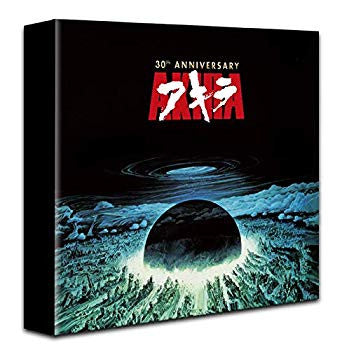 Akira Blu-ray case with red Japanese text and a swirling, dark landscape.