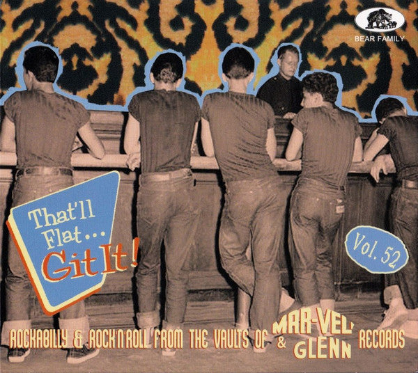 CD cover: black and white photo of men, blue and orange text.