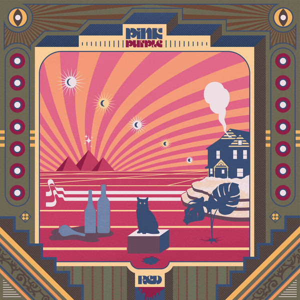 Pink Purple - Red vinyl album cover with desert landscape and house.