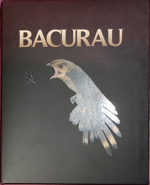 Bacurau Blu-ray cover featuring a bird and insect illustration.