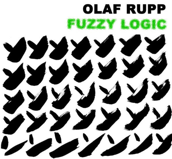 Vinyl record cover for Olaf Rupp’s “Fuzzy Logic” with bird shapes.