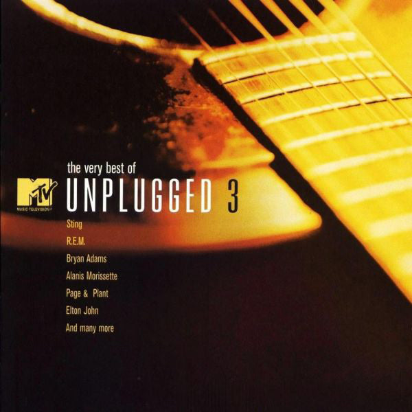 DVD cover for “Unplugged 3” featuring Sting, R.E.M., and others.