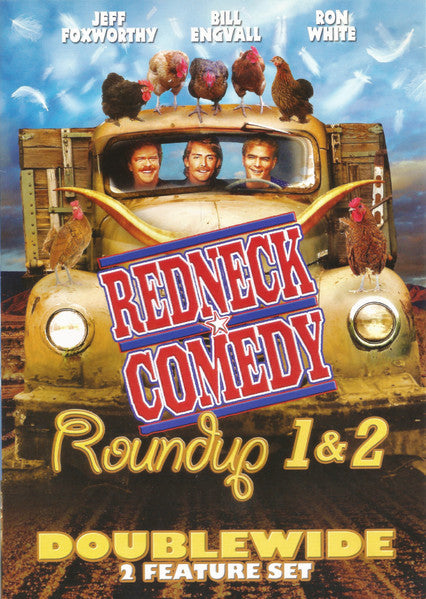 DVD cover for “Roundup,” featuring men and chickens in a truck.