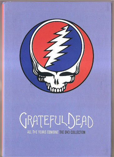 DVD case for Grateful Dead’s “China Blue” with skull and lightning bolt logo.