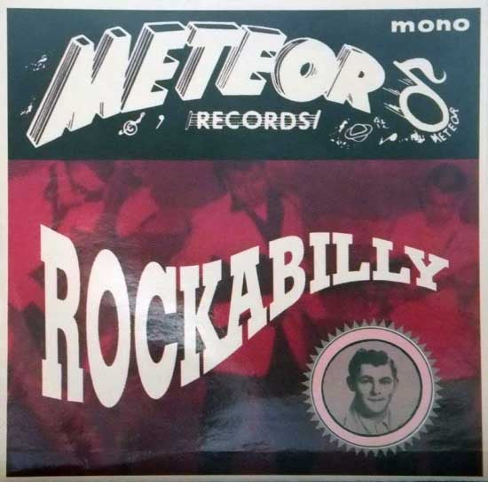 Vinyl record cover for “Rockabilly” by Junior Thompson with The Meteors.