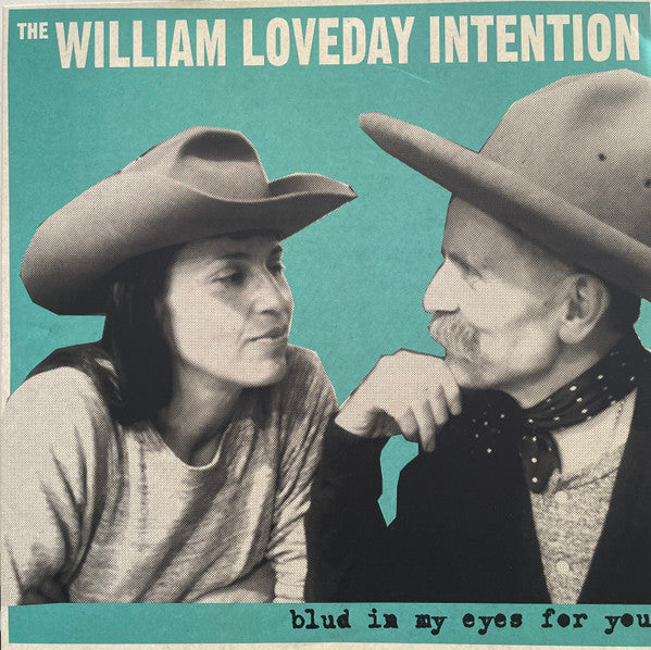 Vintage-style album cover featuring two people in cowboy hats.