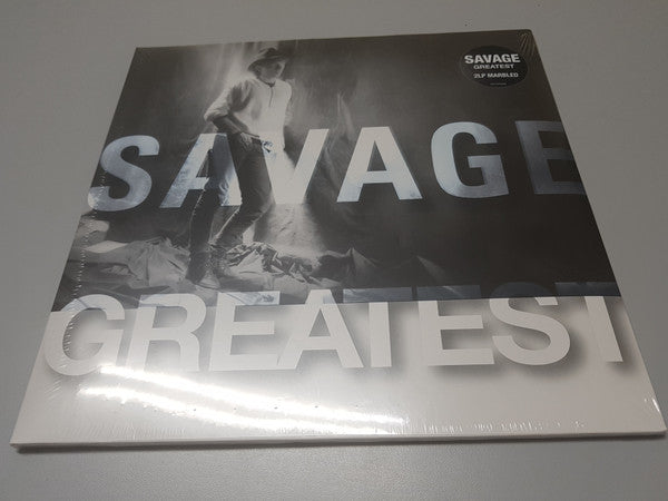 Savage “Greatest” vinyl record cover with a man in a hat.