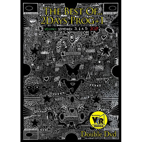DVD cover with intricate white line art and festival details.