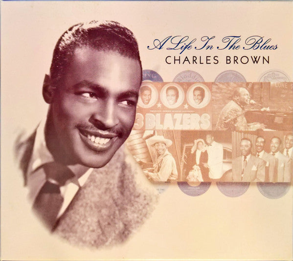 DVD cover featuring Charles Brown, a smiling portrait with musical imagery.