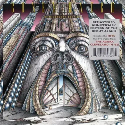 Coney Hatch album cover: a detailed, fantastical cityscape illustration.