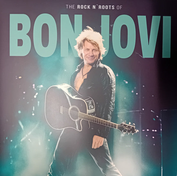 Bon Jovi album cover featuring Jon Bon Jovi with an acoustic guitar.