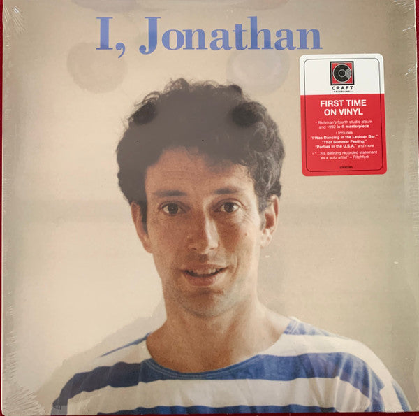 Vinyl record cover featuring a portrait of Jonathan Richman, with text.