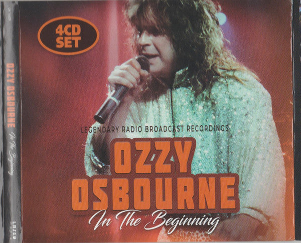 Ozzy Osbourne "In The Beginning" 4-CD set cover with concert photo.