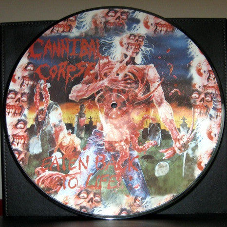 Cannibal Corpse "Eaten Back To Life" picture disc vinyl record cover.