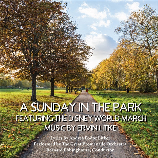 CD cover: park path lined with autumn trees, text overlay.