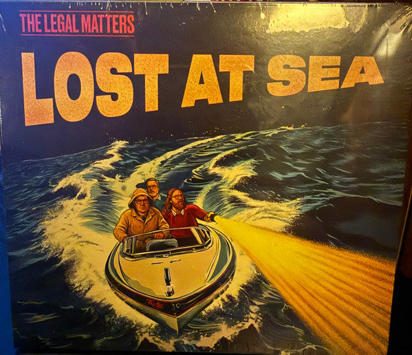 CD cover: "Lost At Sea" by The Legal Matters, showing a speedboat.