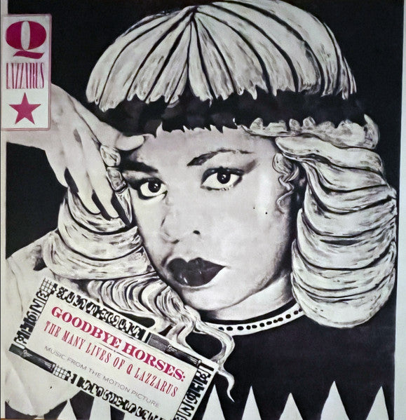 Black and white album cover featuring a portrait of Q Lazzarus.