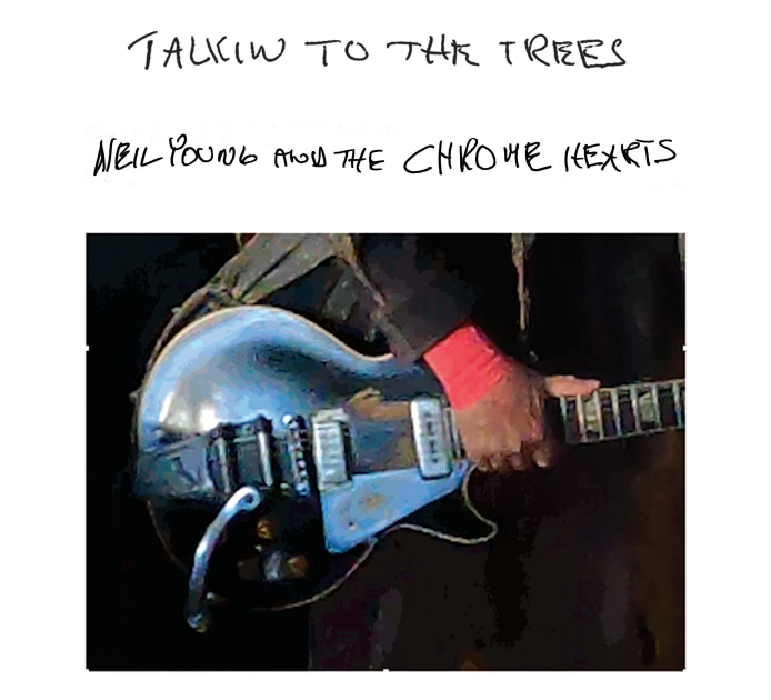 CD cover and disc for Neil Young & The Chrome Hearts Talkin To The Trees.