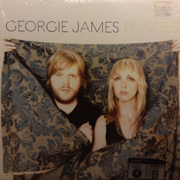 Vinyl record cover for Georgie James’ “Places” featuring two people.
