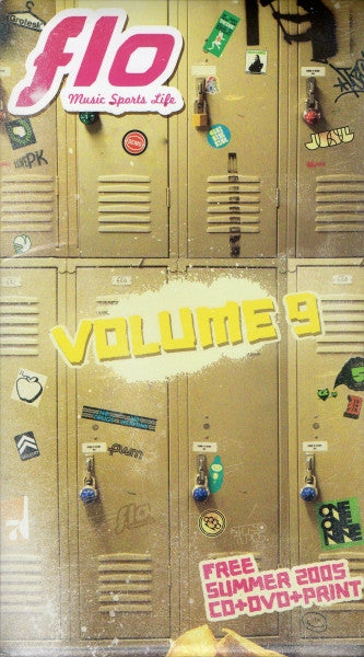 DVD cover with lockers, stickers, and yellow "VOLUME 9" text.