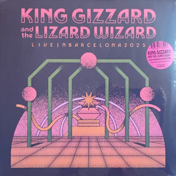 King Gizzard and the Lizard Wizard "Live in Barcelona" vinyl record cover.