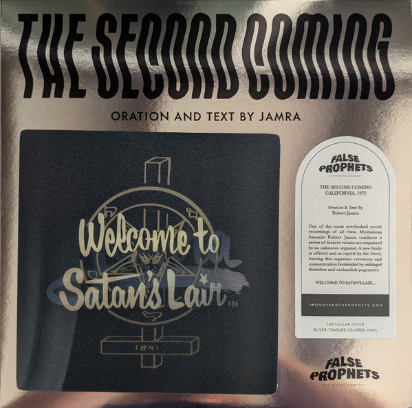 Silver vinyl record cover with black text and a butterfly illustration.