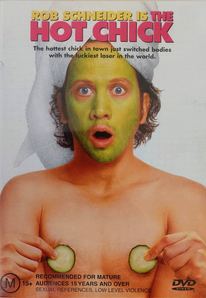 DVD cover for "The Hot Chick" featuring a man with a woman’s face.
