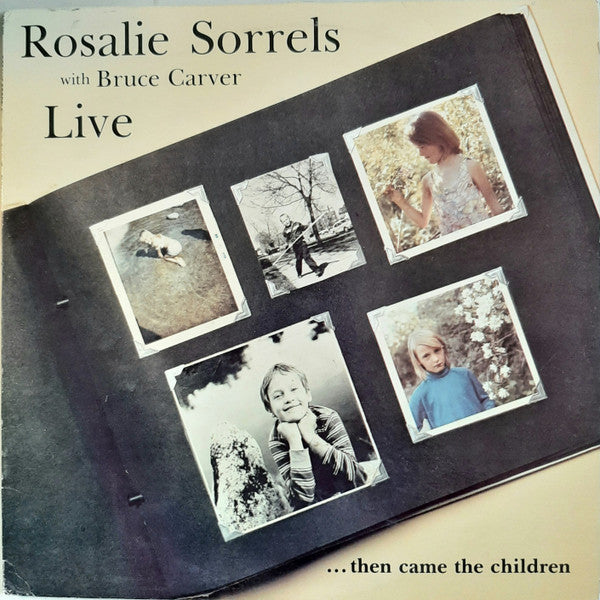 Vinyl record cover featuring black and white photos of people.
