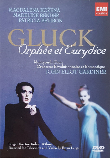 DVDH DVD cover for Gluck'CS Orphée et Eurydice featuring two opera performers.