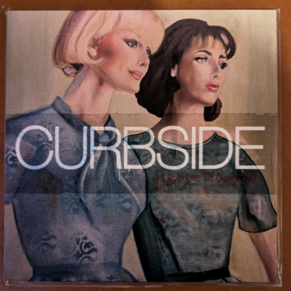 Vinyl record cover featuring two women in vintage style, with text.