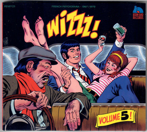 CD cover: comic-style illustration of people in a car, titled "Wizzz! Vol. 5".
