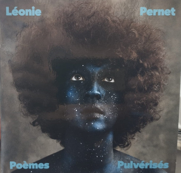 CD cover: portrait of a person with starry face and hair.