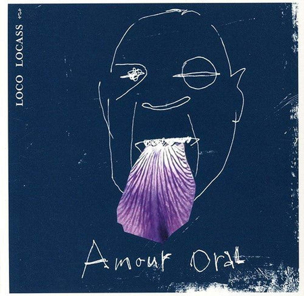 Vinyl record cover: abstract white face drawing with a seashell.