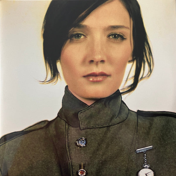 Sarah Blasko album cover featuring a portrait of the artist in olive green.