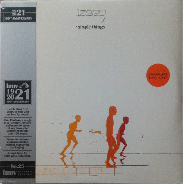 Zero 7 “Simple Things” vinyl LP cover with silhouetted figures.