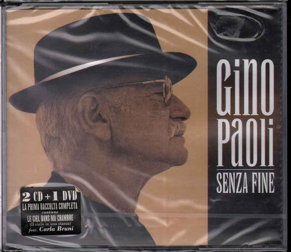 DVD cover featuring a portrait of Italian singer Gino Paoli in grayscale.